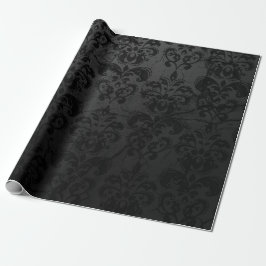 Black Damask Gift Wrap Cadeaupapier