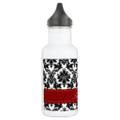 Black Damask Lace Broquade 32 oz. Waterfles (Links)