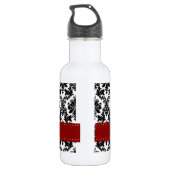 Black Damask Lace Broquade 32 oz. Waterfles (Achterkant)