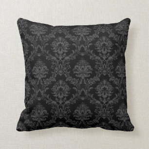 Black Damask look Cushion Kussen