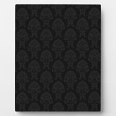 Black Damask Patroon Fotoplaat (Voorkant)