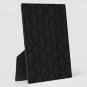 Black Damask Patroon Fotoplaat (Zijkant)