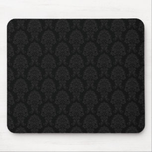 Black Damask Patroon Muismat