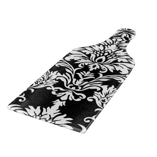 Black Damask Patroon Snijplank (Hoek)