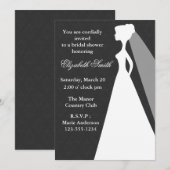 Black Damask Pattern Vrijgezellenfeest Kaart (Voorkant / Achterkant)