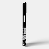 Black Damask Printed Diamonds, speciaal gepersonal Case-Mate iPhone Case (Achterkant / Rechts)