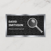 Black Damask Private detective Investigator Visitekaartje (Voorkant)