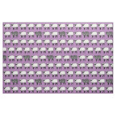 Black Damask Sheep op Paars Stof (Fat Quarter)