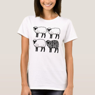 Black Damask Sheep T-shirt