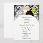 Black Damask Shower Kaart (Voorkant / Achterkant)