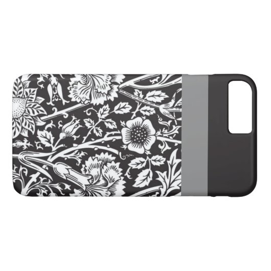 Black Damask-telefoontas Case-Mate iPhone Case (Achterkant (Horizontaal))