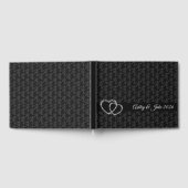 Black Damask-Two Hearts Gastenboek (Volledig)