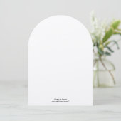 Black Damask Wedding Invitations Kaart (Staand voorkant)