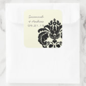  Black Damask Wedding Sticker (Tas)