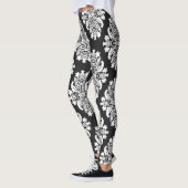 Black Damask Women's Leggings (Links)