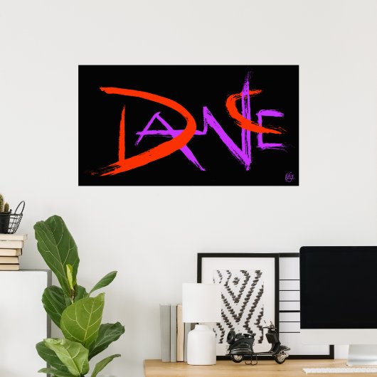 Black Dance Poster (Thuiskantoor)