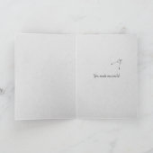 Black dandelion bedankt kaart (Binnen)