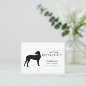 Black Dane Dog, Aangepast Visitekaartje (Staand voorkant)