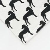 Black Dane Fleece Deken (Hoek)