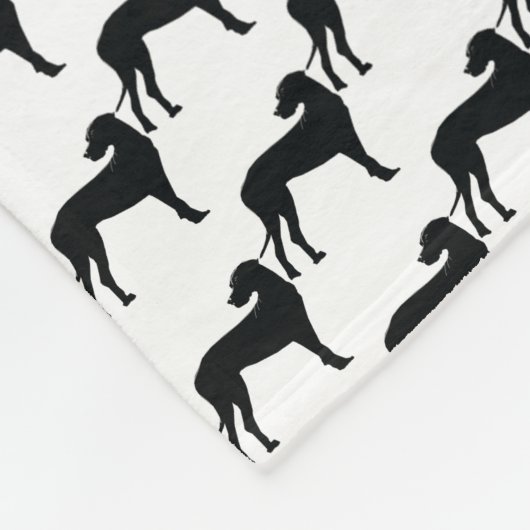 Black Dane Fleece Deken (Hoek)