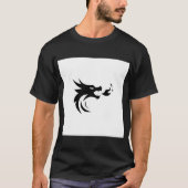 "Black Danger Eagle Graphic T-shirt voor Heren" (Voorkant)