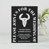 Black Dark Moody Arch Boho Rustic Wedding Kaart (Staand voorkant)