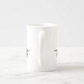 Black Daschund Bone China mok (Achterkant)