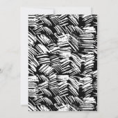 Black | Dashed Modern Photo Afstuderen Aankondiging (Achterkant)