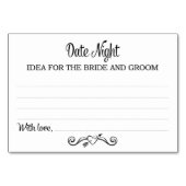 Black Date Night Idee Kaarten (Voorkant)