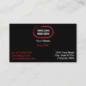 Black Dead Roach Pest Service 2 Sided Visitekaartje (Achterkant)