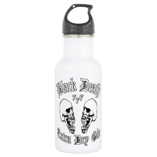 Black Death 777 - Extra droge gin Waterfles (Voorkant)