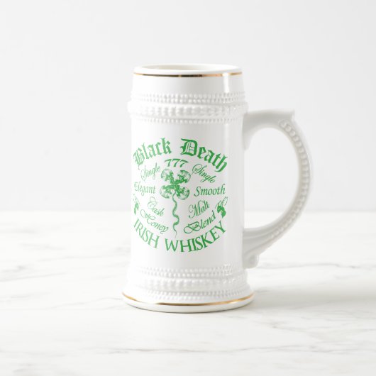 Black Death 777 - Honing Ierse Whiskey Bierpul (Rechts)