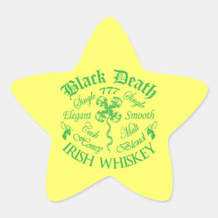 Black Death 777 - Honing Ierse Whiskey Ster Sticker