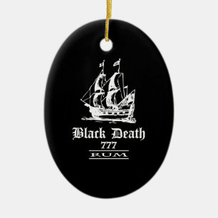 Black Death 777 - Olieschepen Rum Keramisch Ornament
