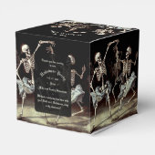 Black Death Dancing Skeletons Halloween Bedankdoosjes (Achterkant)