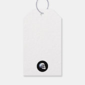 Black Death Dancing Skeletons Halloween Cadeaulabel (Achterkant)