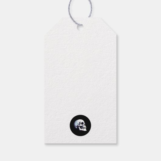 Black Death Dancing Skeletons Halloween Cadeaulabel (Achterkant)