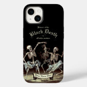 Black Death Dancing Skeletons Halloween Case-Mate iPhone Case (Achterkant)