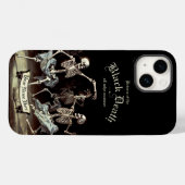 Black Death Dancing Skeletons Halloween Case-Mate iPhone Case (Achterkant (horizontaal))