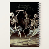 Black Death Dancing Skeletons Halloween Notitieboek (Achterkant)