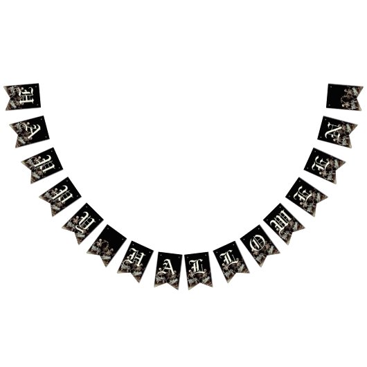 Black Death Dancing Skeletons Halloween Vlaggetjes (Alle)