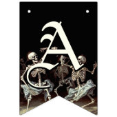 Black Death Dancing Skeletons Halloween Vlaggetjes (Tweede vlag)