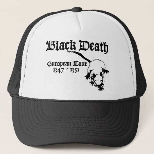 Black Death European Tour Trucker Pet (Voorkant)