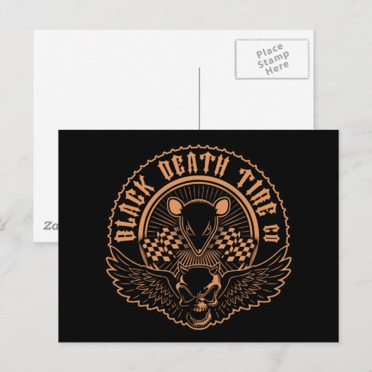 Black Death Tire Co. - or Briefkaart (Voorkant / Achterkant)