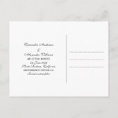 Black Deco Chic Save the Date Briefkaart (Achterkant)