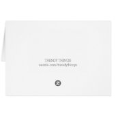 Black Deco Chic Wedding Bedankt (Achterkant Horizontaal)