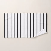 Black Decorative stripe-patroon Bad Handdoek (Handdoek)