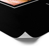 Black Deep Blush Bow Graduation Party Welcome  Poster (Hoek)