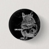 BLACK DEGU RONDE BUTTON 3,2 CM (Voorkant)