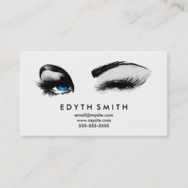 Black Demask Mascara of Eyelashes Visitekaartje
